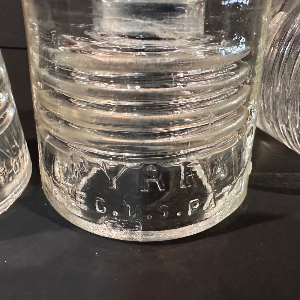 Pyrex Clear Glass Insulators Lot Vintage Industrial Antique Rustic Home Decor - Picture 3 of 11